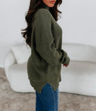 Oversized Ribbed Knit Sweater