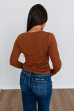 Long-Sleeve Henley Top