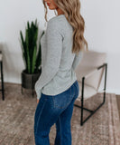 Long-Sleeve Henley Top