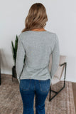 Long-Sleeve Henley Top
