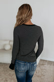 Striped Long-Sleeve Top